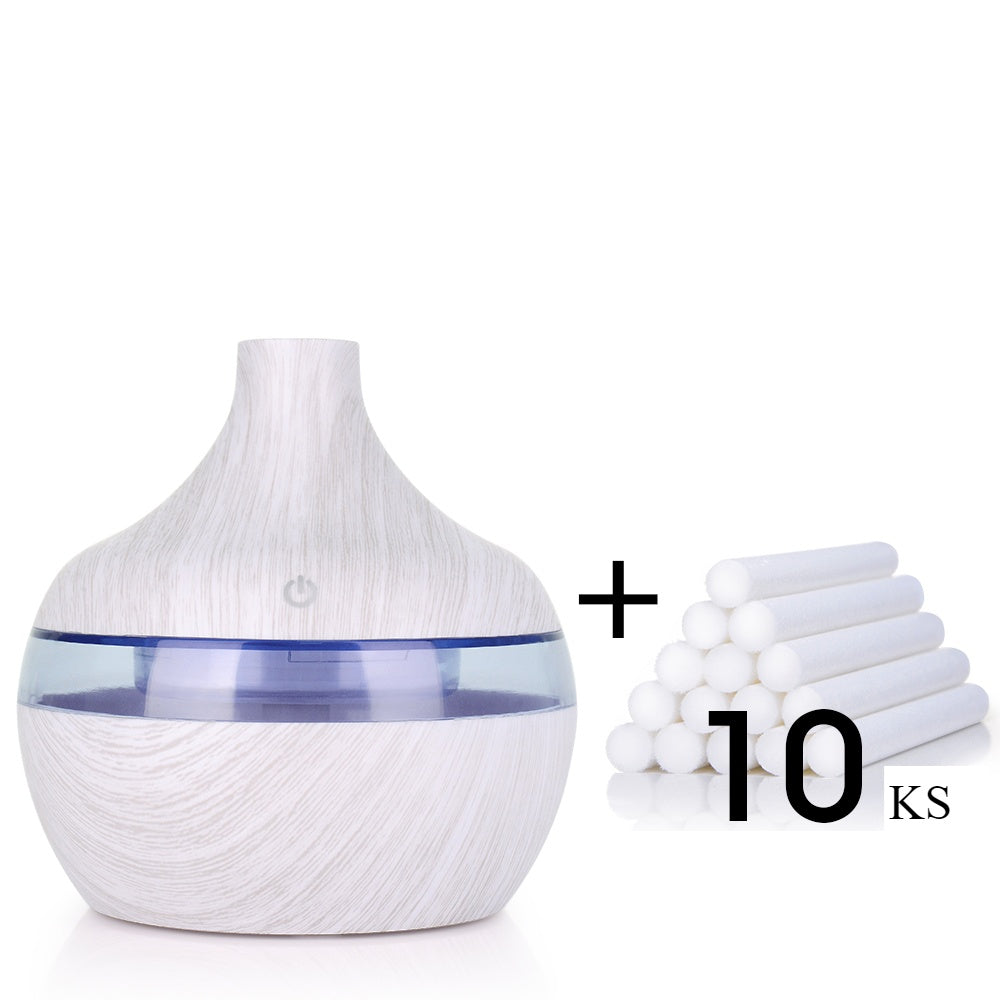 Wood Grain Aromatherapy USB Humidifier Drops
