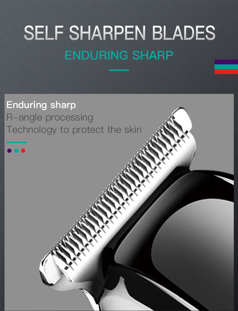 Oil Head Engraving Hair Scissors USB Charging